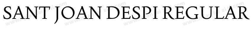 SANT JOAN DESPI REGULAR REG字体转换